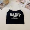 Women's Summer Spaghetti Strap Letter Print Vest - Hot Girl Style