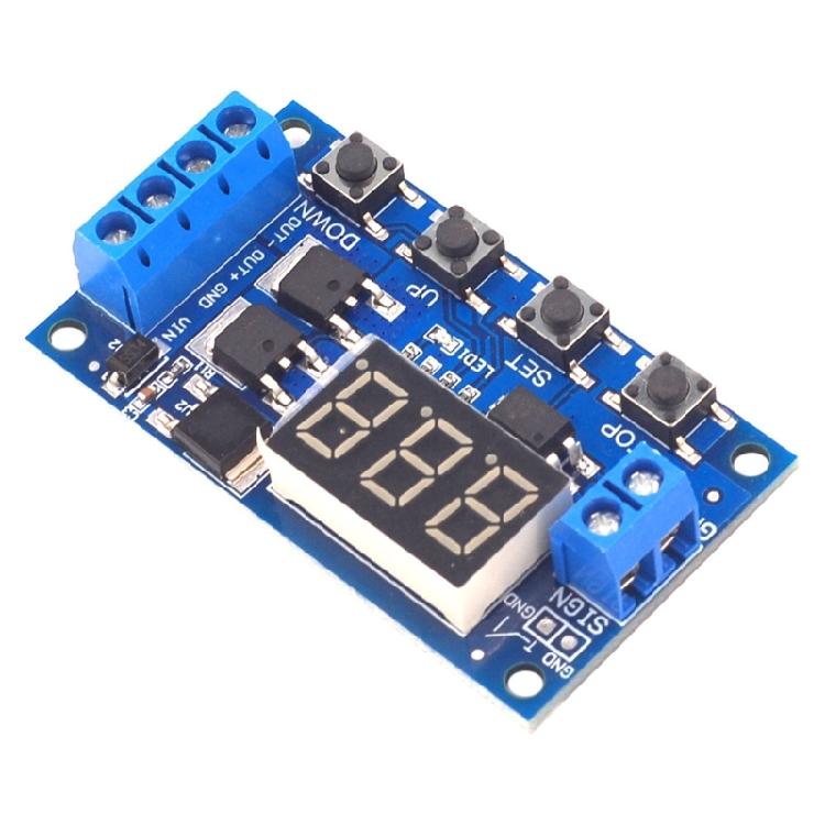 400W Highly Power Triggering Cycle Delay Timer Switching Double MOS Delay Circuit Board OP CL LOP Mode For Industrial Use