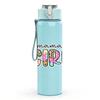 1PC Mamas Girl Pastel Glitter Text Print 750ml Color Plastic Sports Water Bottle Leakproof Flip Straw Lid Suitable for Sports Office Home Use