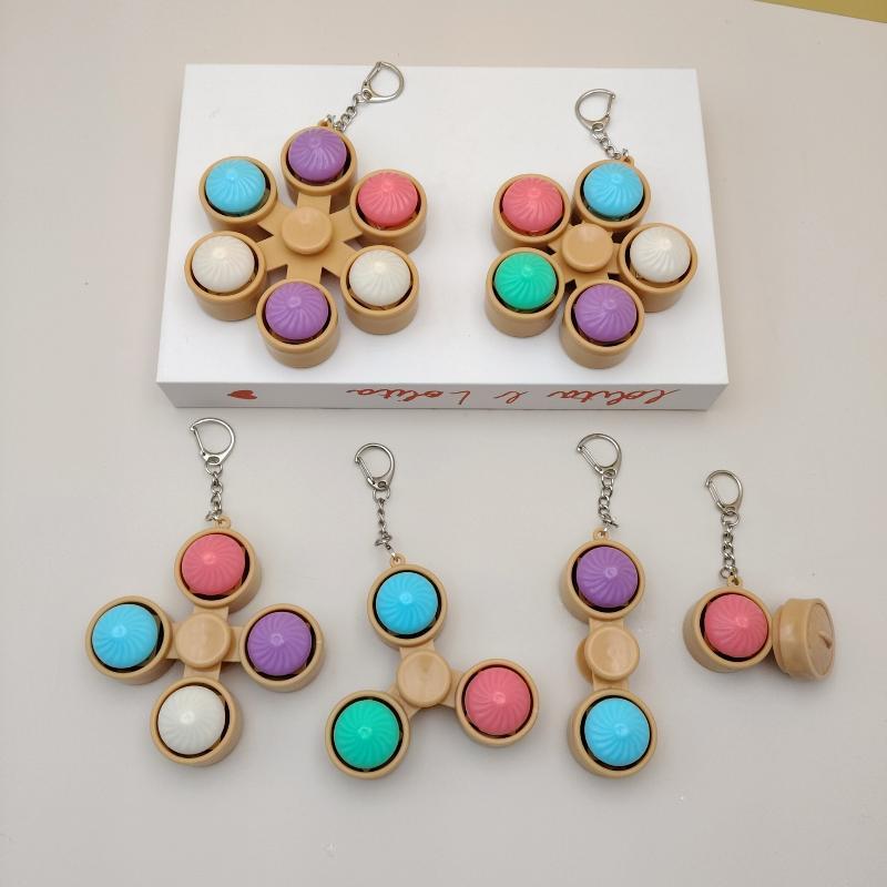 Portable Fidget Spinner Keychain With Pop Bubbles And Stress Relief Perfect For Kids Adults Daily Use Office Travel
