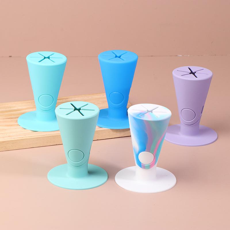 Support à Vernis à Ongles en Silicone Support pour Flacons de Vernis Nail Art Bricolage Salon Outils Accessoires pour Nail Art