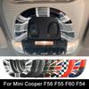 For MINI Cooper F56 F55 Countryman F60 Clubman F54 Car Interior Roof Reading Light Lamp Sticker Cover Auto Accessories