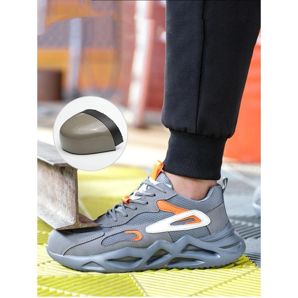 Frühling Sommer Arbeit Sicherheitsschuhe Männer Stahl Kappe Schuhe Bau Sicherheit Stiefel Männer Schützende Atmungsaktive Arbeit Turnschuhe