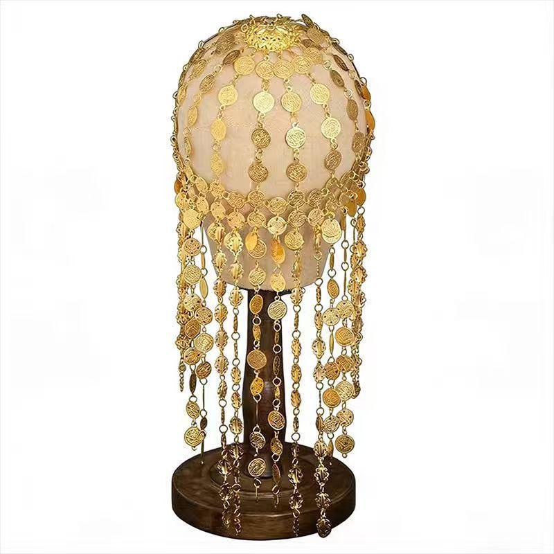 Coin Tassel Hair Chain Retro Ethnic Style Exaggerated Exotic Multi-Layer Court Style Gold Headdress Hair Accessories
