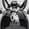 Vinyl 3D Motorcycle Reflector Sticker Respect Biker Sticker for Car Motorbike Decoration Sticker Waterproof Moto Stickers Decals