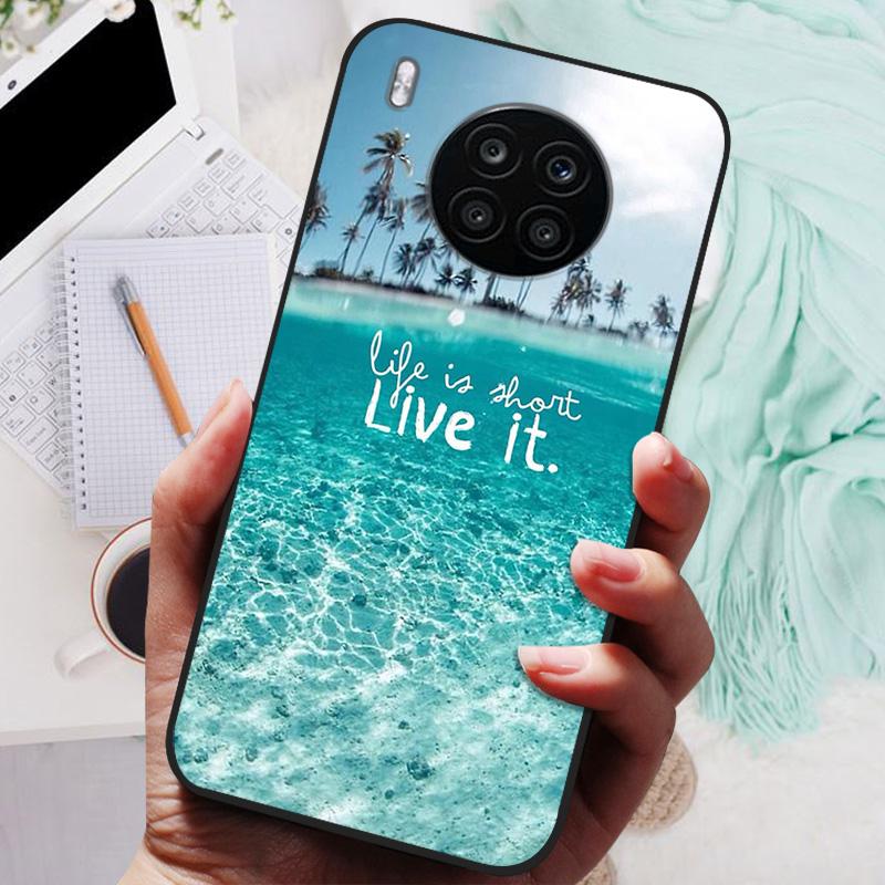 For Honor 50 Lite Case Black Cover Lion Wolf Silicone Soft Back Cases For Huawei Honor 50 Lite Pro Phone Case Protective Shell