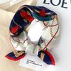 Korean Version of Fashion Spring and Autumn New Versatile Silk Small Square Scarf Women's Professional Scarf Mulberry Silk Small Scarf Headband