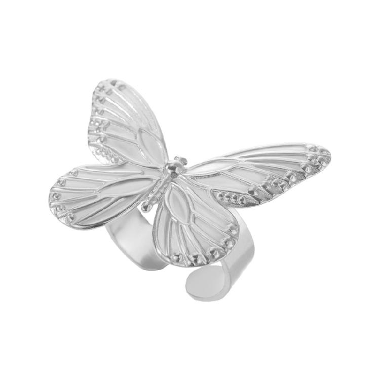 Unique Butterfly Finger Rings Adjustable Rings Butterfly Opening Rings Stylish Finger Rings Eye Catching Finger Jewelry 1