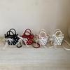 Bows Girl Shoulder Bag with Polka Dots Baby Handbag for Mini Children