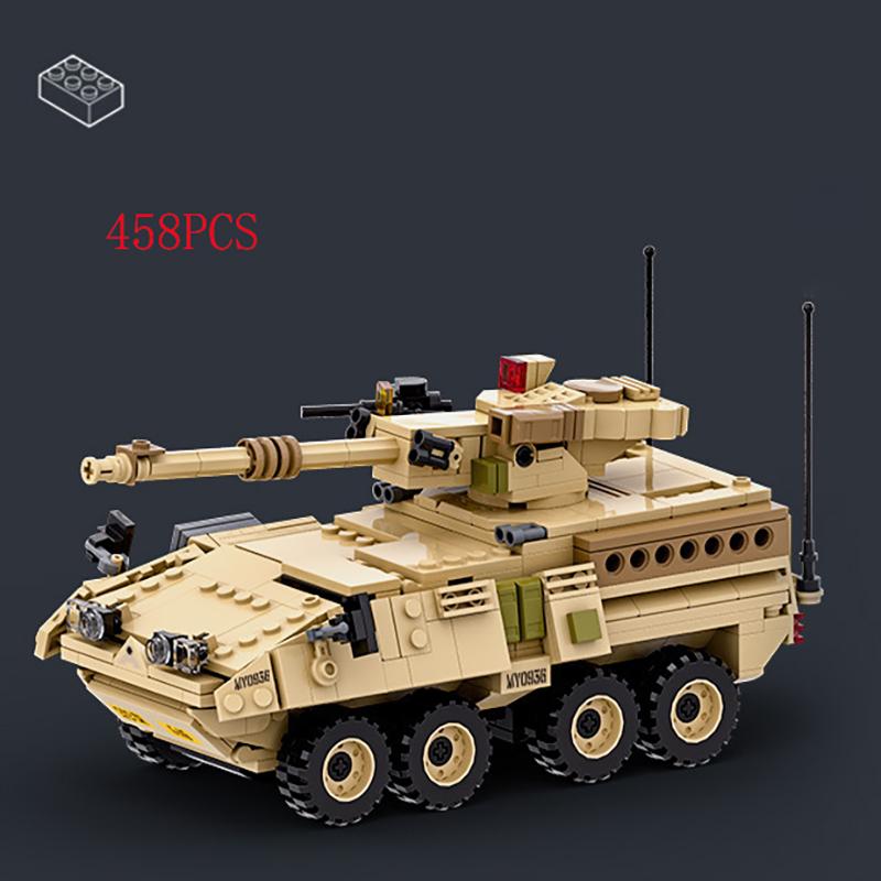 Military Vehicles Tank Sets SWAT Army City Police T34 Model Building Blocks DIY Brick Kids Toys Classic World War II WW2