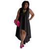 Plus Size Women's Dress Fashion Temperament Sleeveless Sexy Round Neck Comfortable Casual Dresses