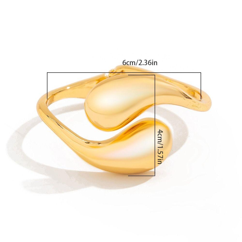 Gold Silver Punk Bracelet Alloy Material Metal Bracelet Geometric Bracelet Party Wear