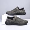 Flyknit Men's Shoes Student Sports Shoes Breathable Soft Bottom Slip-on New Trendy Men's Casual Shoes