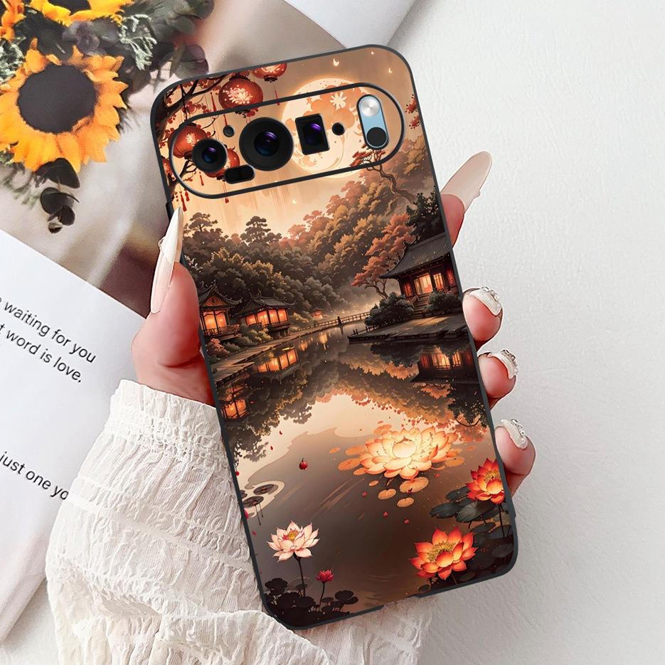 Custodia per Google Pixel 9 Pro Custodia Pixel9A Fiori Colorati Cover Dipinta Custodia Morbida in Silicone per Telefono per Google Pixel 9A Pixel9 Pro Guscio