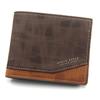 Short Men Wallets 3-Fold Money Clip Slim Classic Coin Pocket Photo Holder Small Male Wallet Quality Card Holder Frosted Leather Men Purses