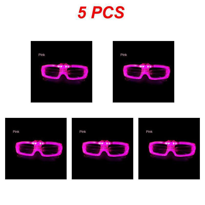 Glow In the Dark LED Eyeglasses Neon Colors Blinds Lampshade Glasses Christmas Birthday Neon Party Mardi Gras Props