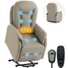 Electric Recliner Chair Massage Vibration And Heat In Pu Gray