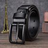 Genuine Leather Waistband Zinc Zinc Alloy Pin Buckle WaistBelts Fashion Male Strap  Jeans