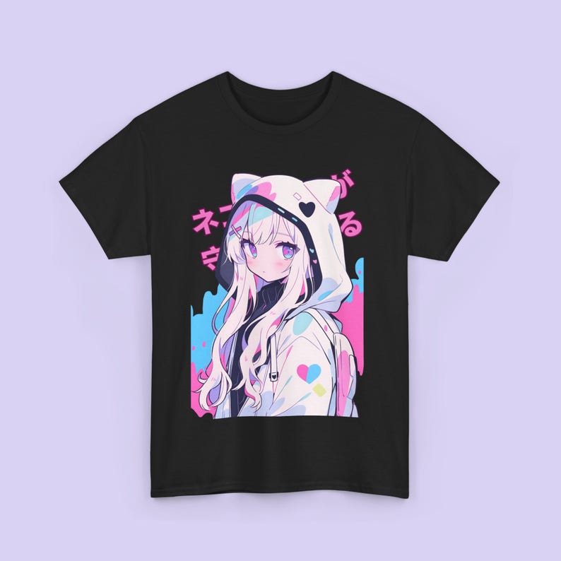 Summer Animestyle Sweet Girl Street Fashion Loose Cotton Shortsleeve Tshirt Daily Sports Casual Style