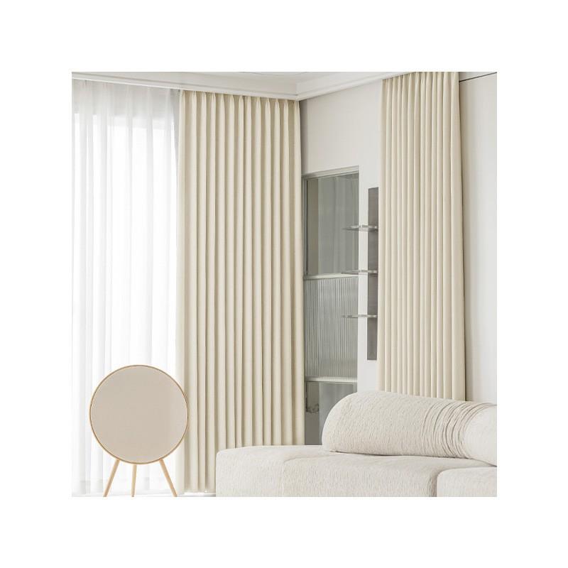 French Style Jacquard Curtains With Gold Leaf Blackout Light Filtering Living Room Balcony
