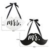 Unique Hanging Plaque Simple Innovative Creative Mr Mrs Lips Beards Wall Plaque