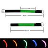 4pcs Luminous Arm Bands USB Reflective Band Bracelets for Outdoor Jogging Running Sport