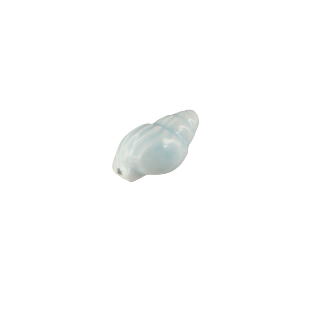 10Pcs Ceramic Conch Shell Bead Handmade Craft Jewelry Making Material Women