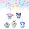Adorable Self-deprecating Bear Plush Keychain Featuring Sanrio Cool Little Fish Design