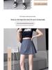 Women's Irregular Pleated High Waist A-Line Midi Skort - Summer 2025 Collection