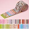 40Pcs Colorful Printed Precuts Fabric Jelly Rolls Sewing Material 6.5x50CM Cotton Strip Cotton DIY Patchwork Quilting Decoration