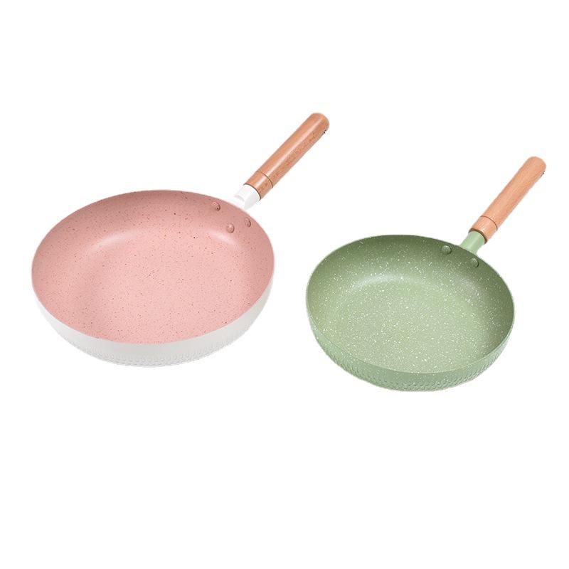 European-Style Non-Stick Flat-Bottom Maifan Stone Omelette Pan for Induction Cookers