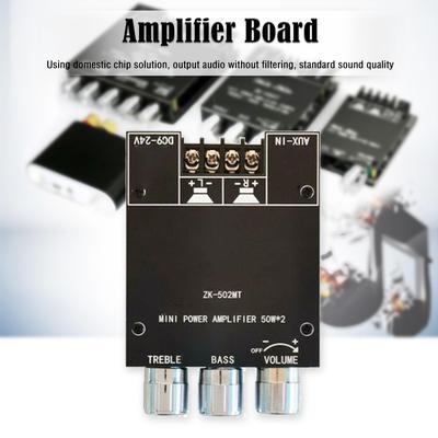 2x50W Subwoofer Amplifier Board 2.0 Channel High Power Audio Stereo Amplifier Board for Home Theater