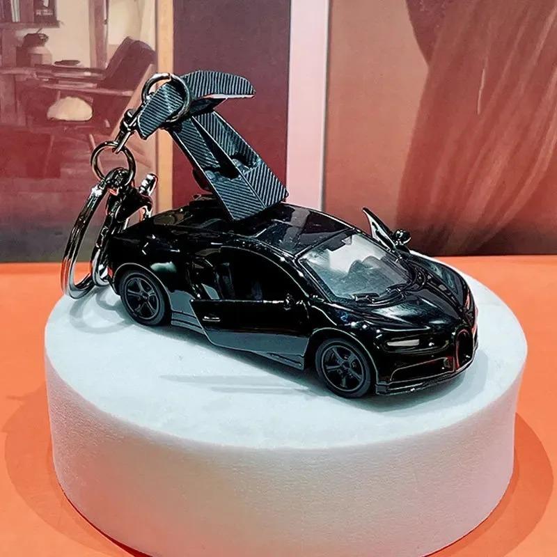 Fun Car Keyring Sports Car Keychain Accessories Roadster Key Chain Alloy Material Creative Ornaments Cartoon Schoolbag Pendant