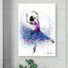 Abstrakta dejojoša meitene dejoja sieviete audekls gleznojums akvarelis svārki sienas māksla Seksīgs portrets viesistabai mājas dekors Cuadros
