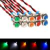10 installed 6mmled metal indicator light 12V24V waterproof car marine panel light color