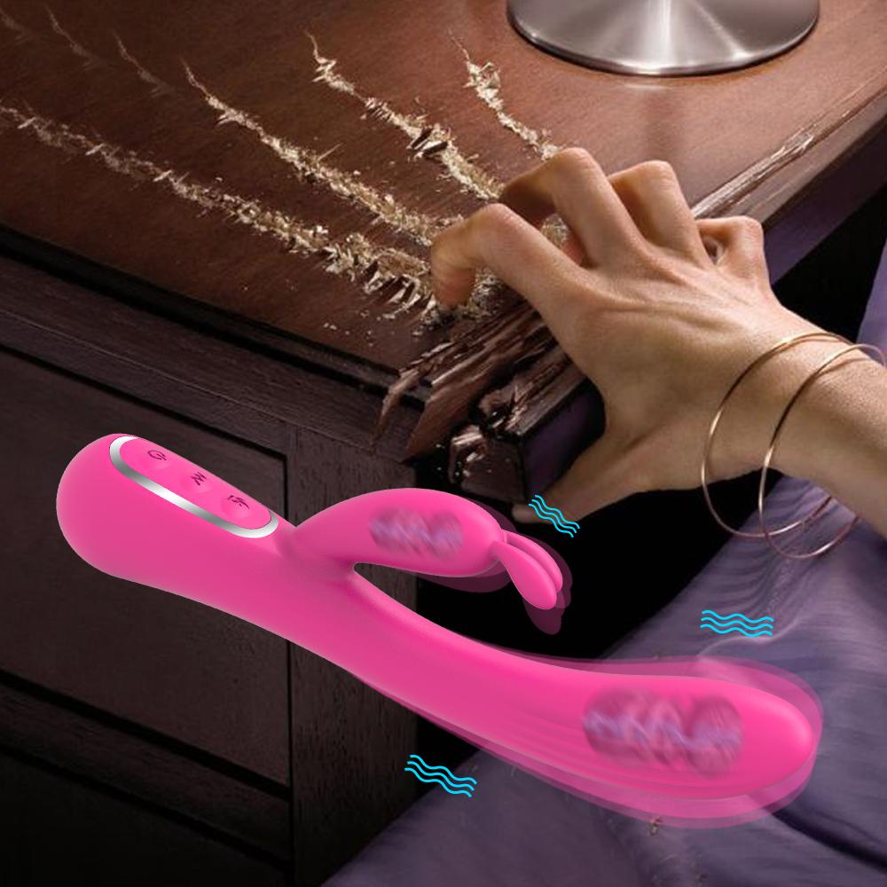Silikonový vibrátor s masturbátorem Dildo pro ženy Bodový masážní přístroj G Klitorální stimulátor Režim vyhřívání Sexuální hračky pro ženy