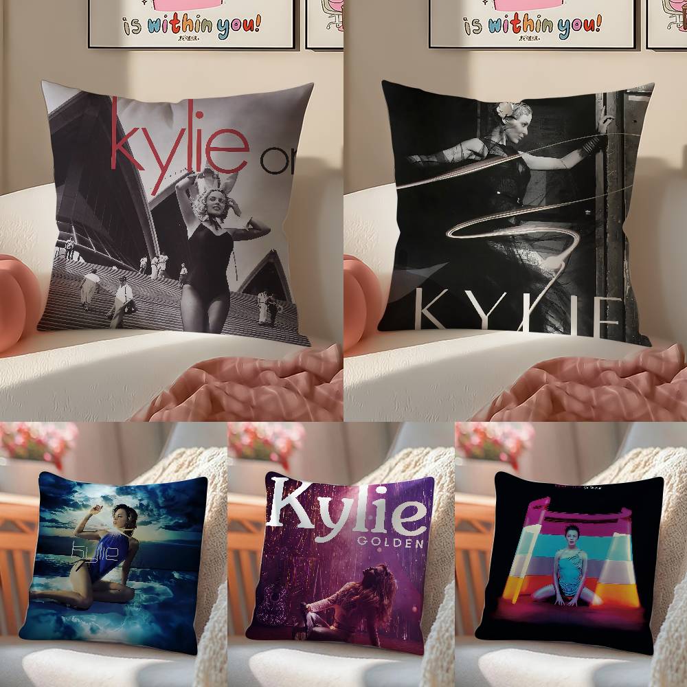Singer K-KylieS M-MinogueS Pillow Case Anti-dustmite Invisible zipper Sofa Bed
