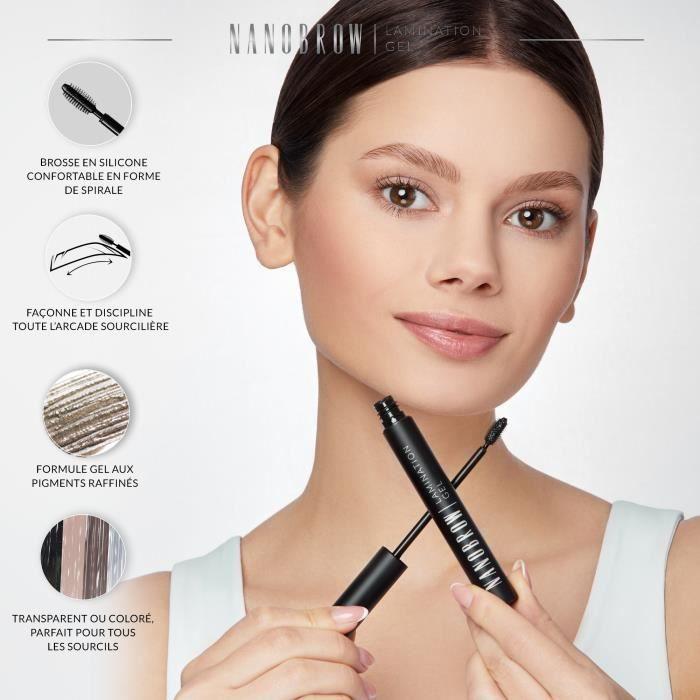 Gel pour sourcils - NANOBROW - Lamination Gel Transparent - Gel clair - Sourcils bien dessinés - Texture légère