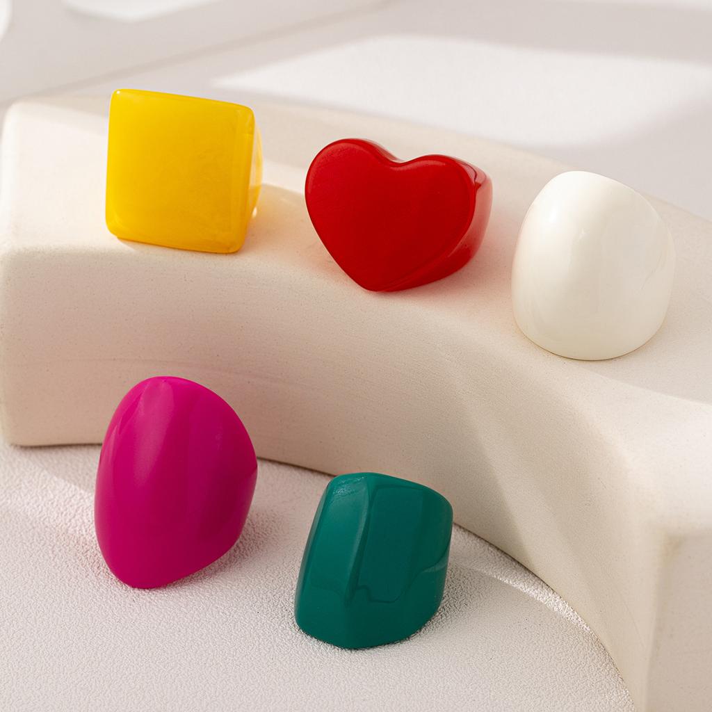 5-teiliges Dopamin Feiertags-Liebesring-Set