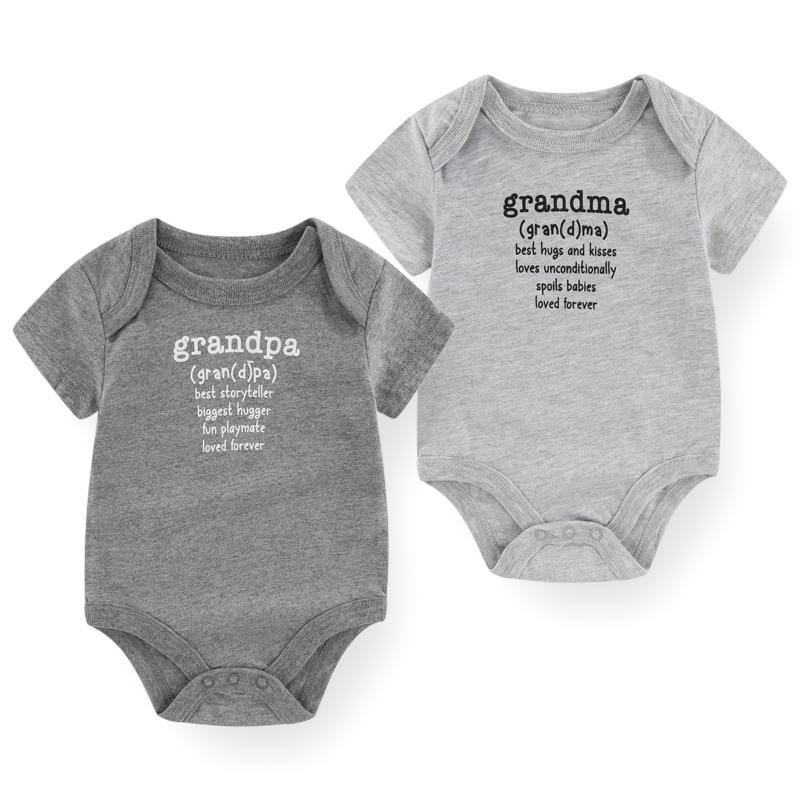 

2 шт., боди для новорожденных, детская одежда, хлопковый комбинезон с короткими рукавами и буквенным принтом, комбинезон для младенцев, одежда 6M