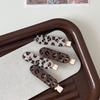 Leopard Print Oval Hair Clip: Trendy Autumn/Winter Accessory for Women.