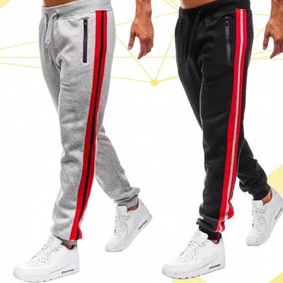 Men Casual Pants Men  Slim Joggers Sweatpants Side Stripes Training Trousers Male Gym Fitness Bottoms Running Sports Trackpants