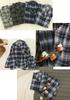 Kaitak Family Cotton Pajama Long Cotton Check Winter Men's Shirt, Sleeve, 100% Flannel, Pattern, Spring, Autumn, (Size M, Navy)