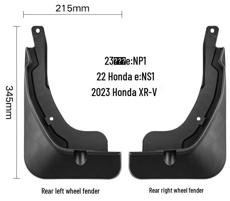 Honda e:NS1 & e:NP1 XR-V 2022-2023 Front & Rear Mudguard Car Accessories
