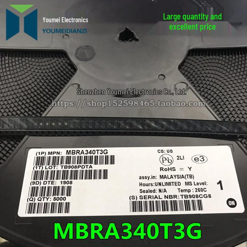 

MBRA340T3G MBRA340 DO-214AC SMA Surface Mount Schottky Diode