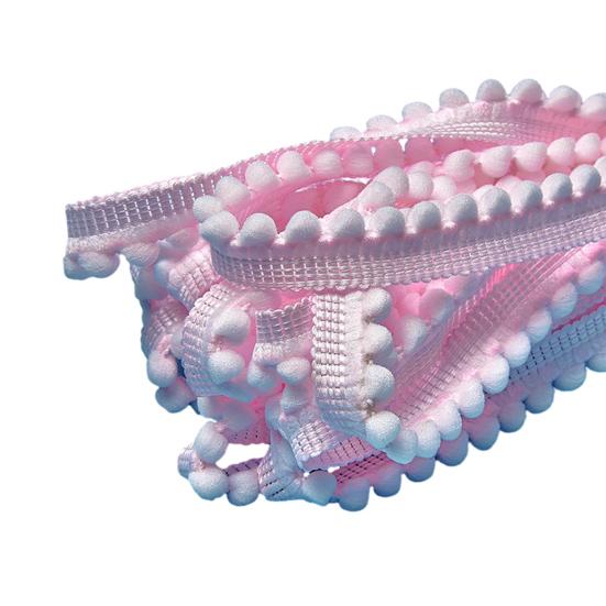 1000CM Pom Pom Trim Ribbon DIY Sewing Crafts Ball Fringe Ribbon Home Curtain Clothes Pillow Decoration Pompom Tassel Ribbon