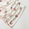 Girls Summer Pajama Set Cherry Blossom Print 4-Way Stretch Shorts & Tee Breathable Modal Blend for Bedtime and Playtime for