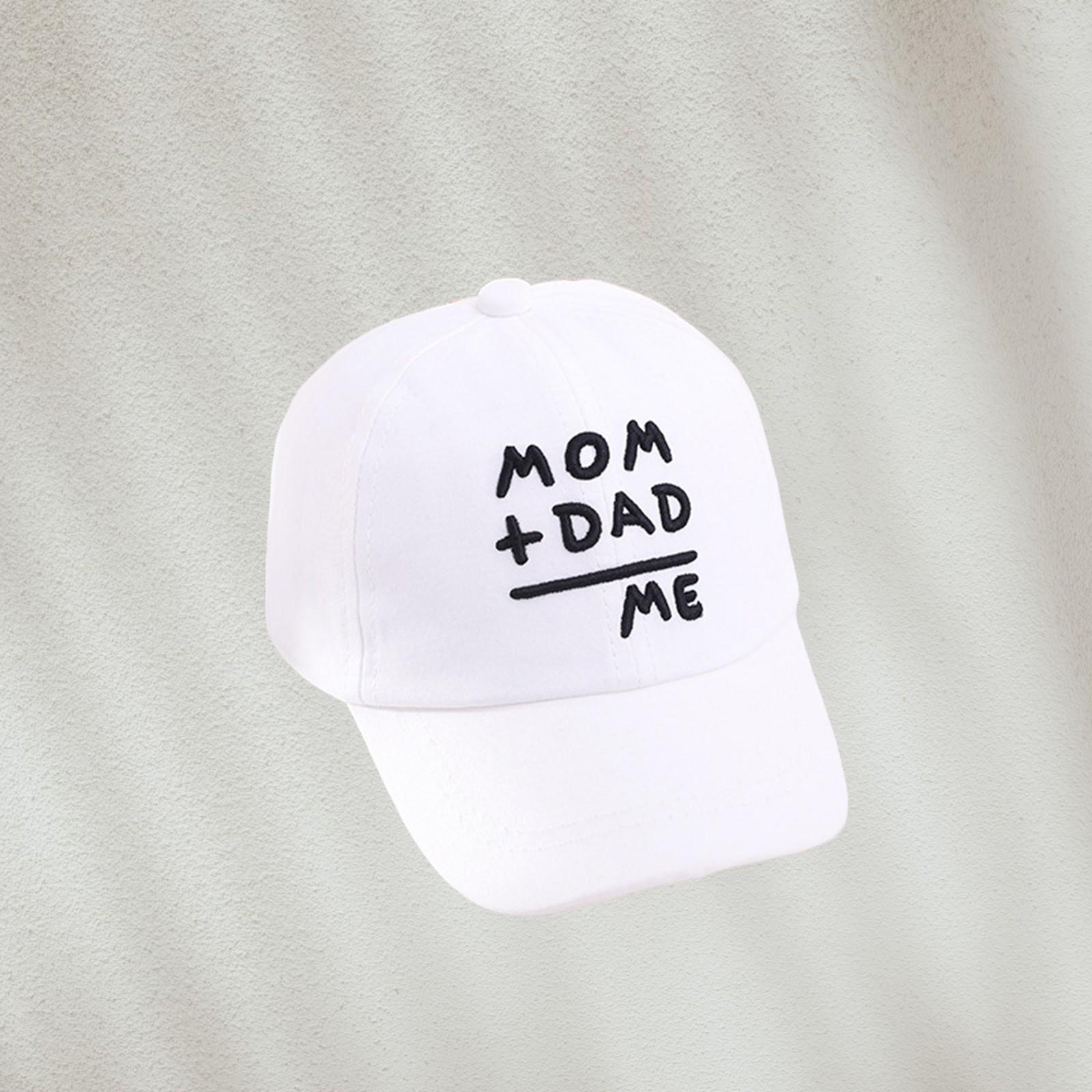 

Бейсболка с вышитыми буквами для младенцев и малышей, солнцезащитная кепка для путешествий на открытом воздухе One Size белый