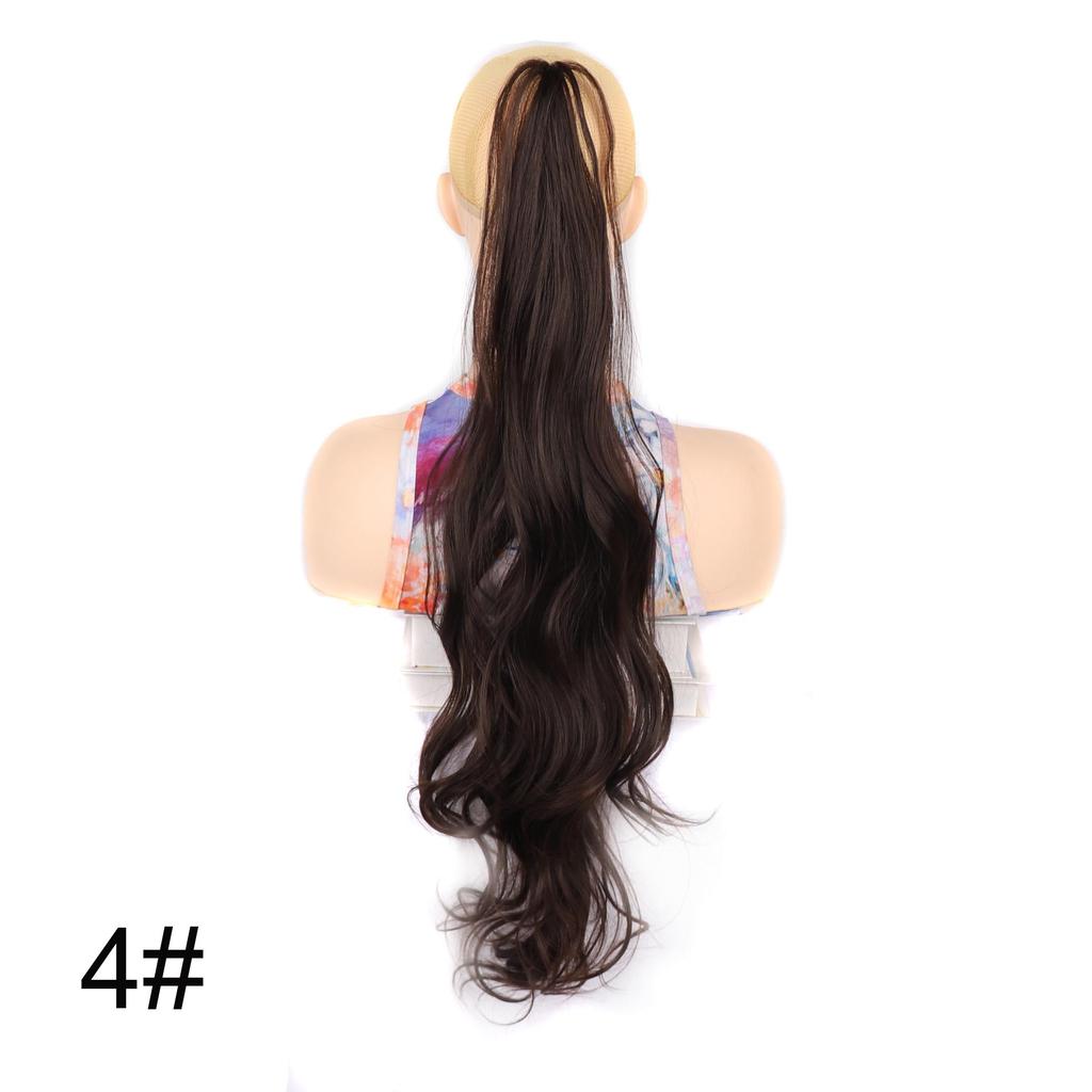 32 Zoll Langes Welliges Pferdeschwanz-Haarteil Flexibles Umwickelbares Pferdeschwanz-Haarteil für Damen Natürliches Aussehen Synthetisches Haar-Add-On