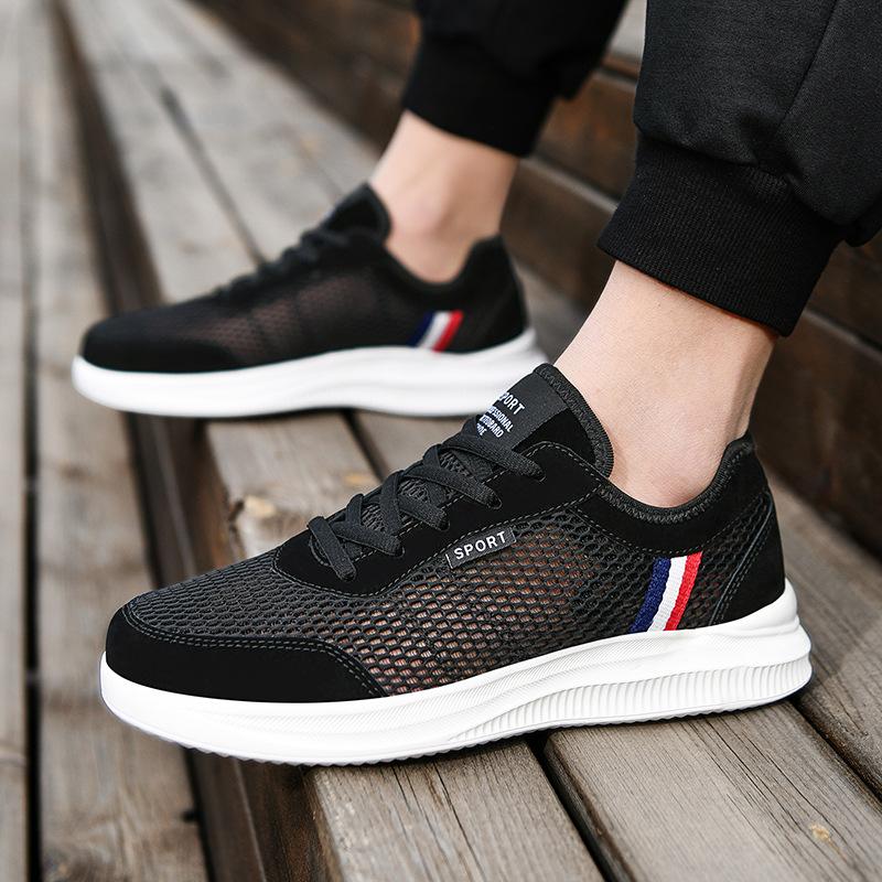 Summer New Men's Casual Sports Shoes, Light and Breathable Men's Mesh Shoes, Fashionable Low-top Men's Shoes